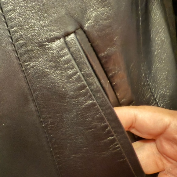 Vera Pelle Classic Black Buttery Soft Leather Jacket for Women Size 42 - Picture 9 of 9
